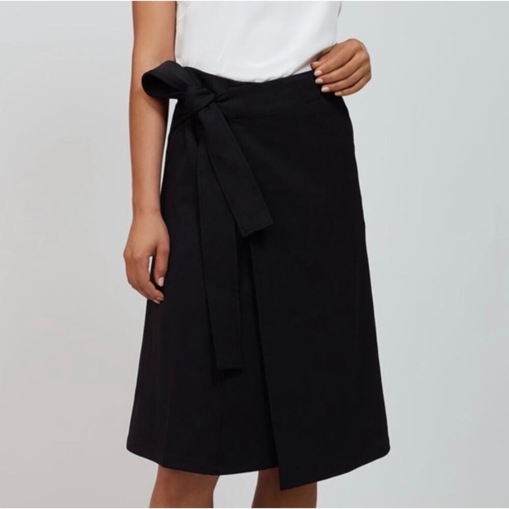 Cuyana Italian Wool Wrap Skirt Black Size Medium